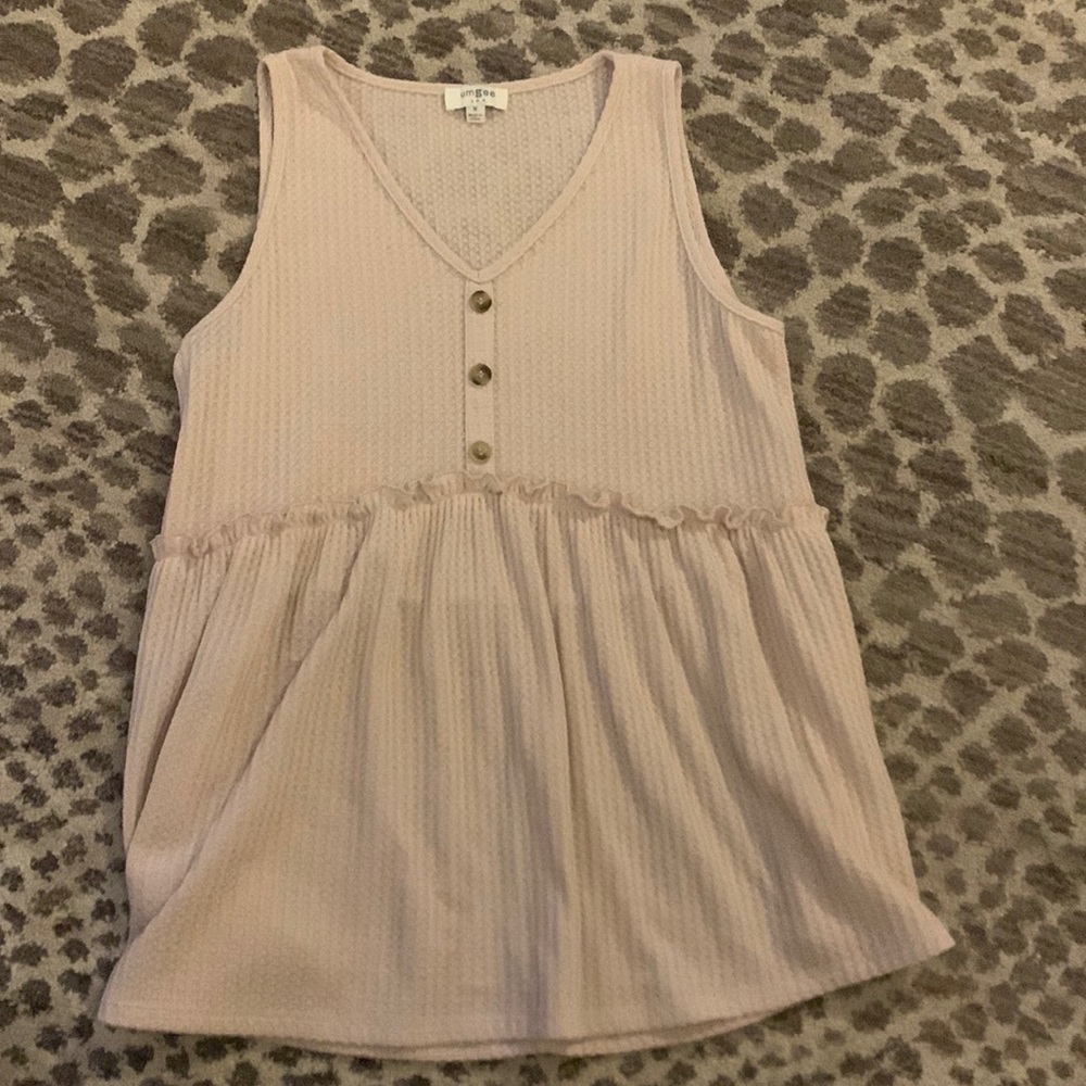 Peach umgee boutique tank size medium